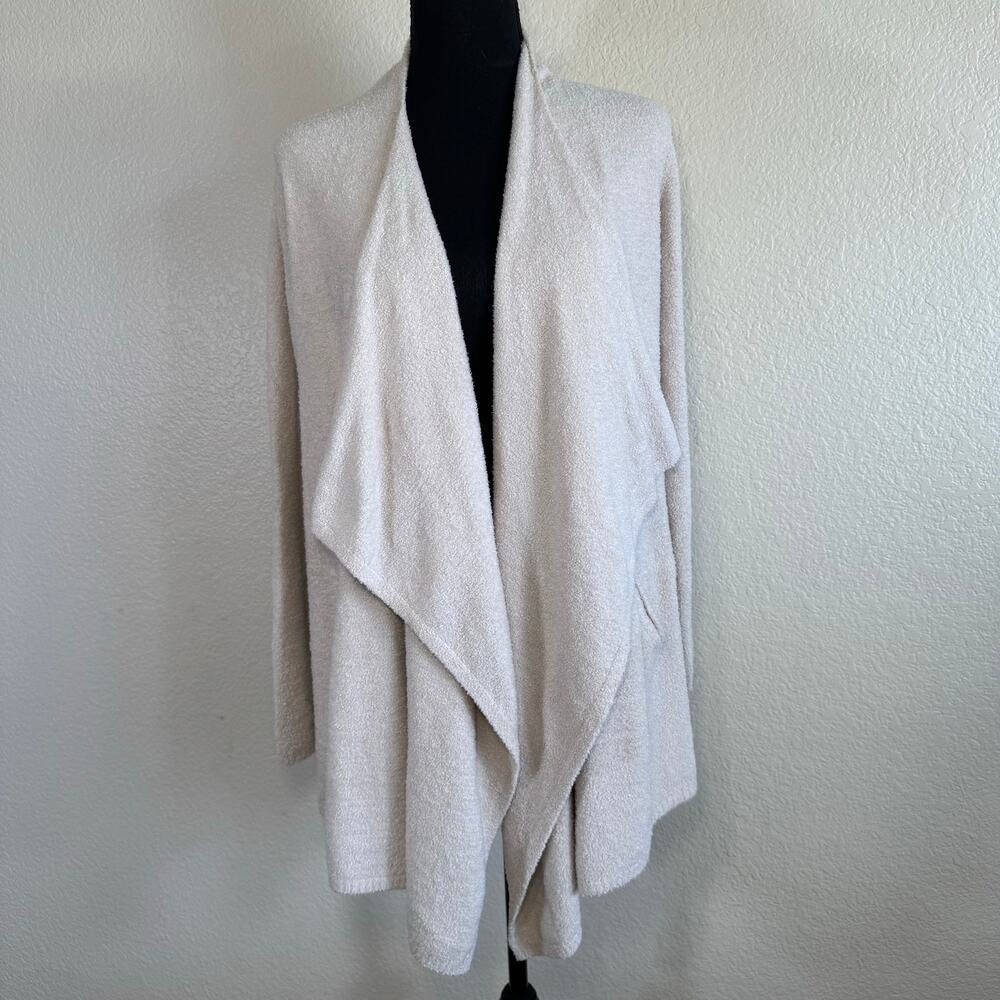 Barefoot Dreams Cozy Chic Lite Island Wrap Cardigan cream Women Size Small/Med